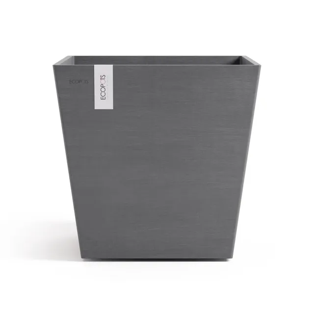 ecopots-rotterdam-45-pot-carr-avec-r-servoir-d-eau-gris-45-4-x-45-4-x-h-44-cm-63 image 1