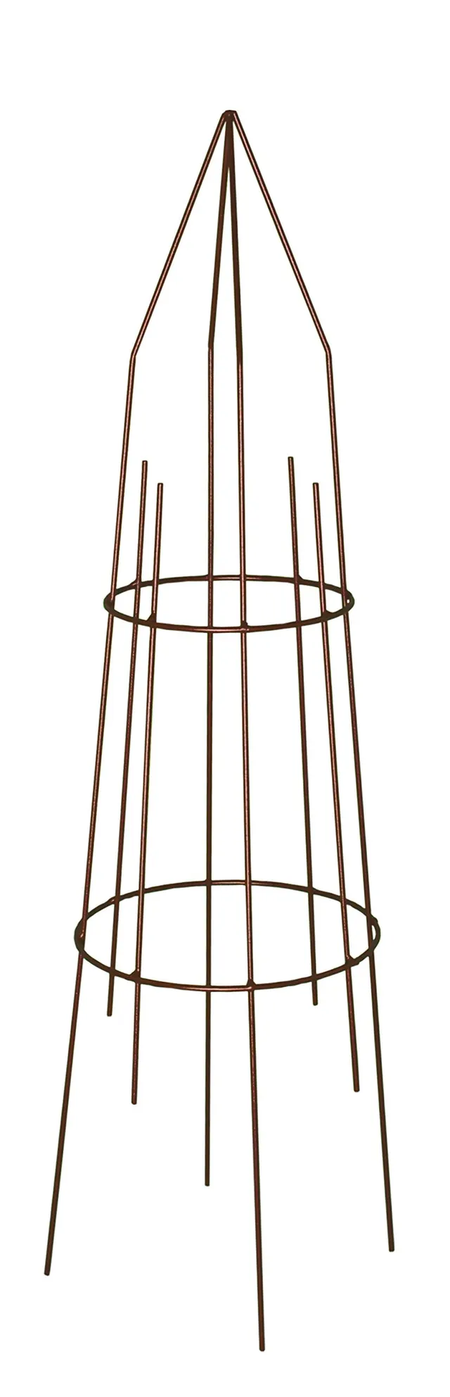 louis-moulin-tipi-rond-27x97-cm-fer-vieilli-tuteur-plantes-grimpantes image 1