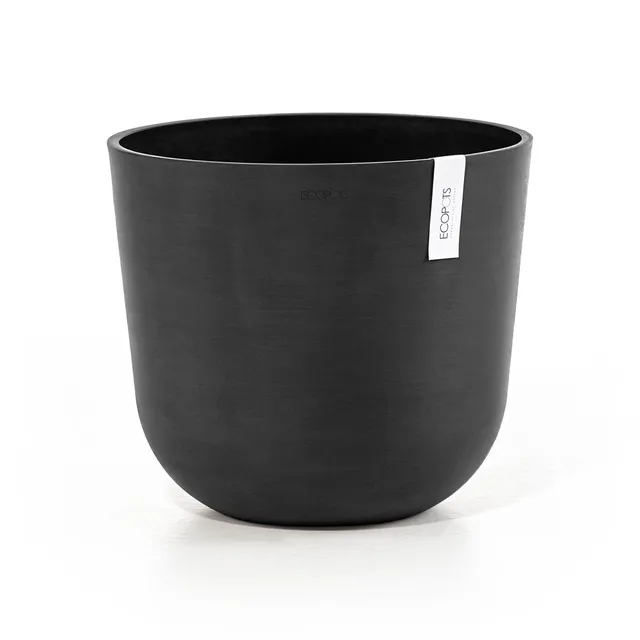 ecopots-pot-rond-oslo-35-gris-fonc-35-x-h-30-5-cm-21-7-l image 1