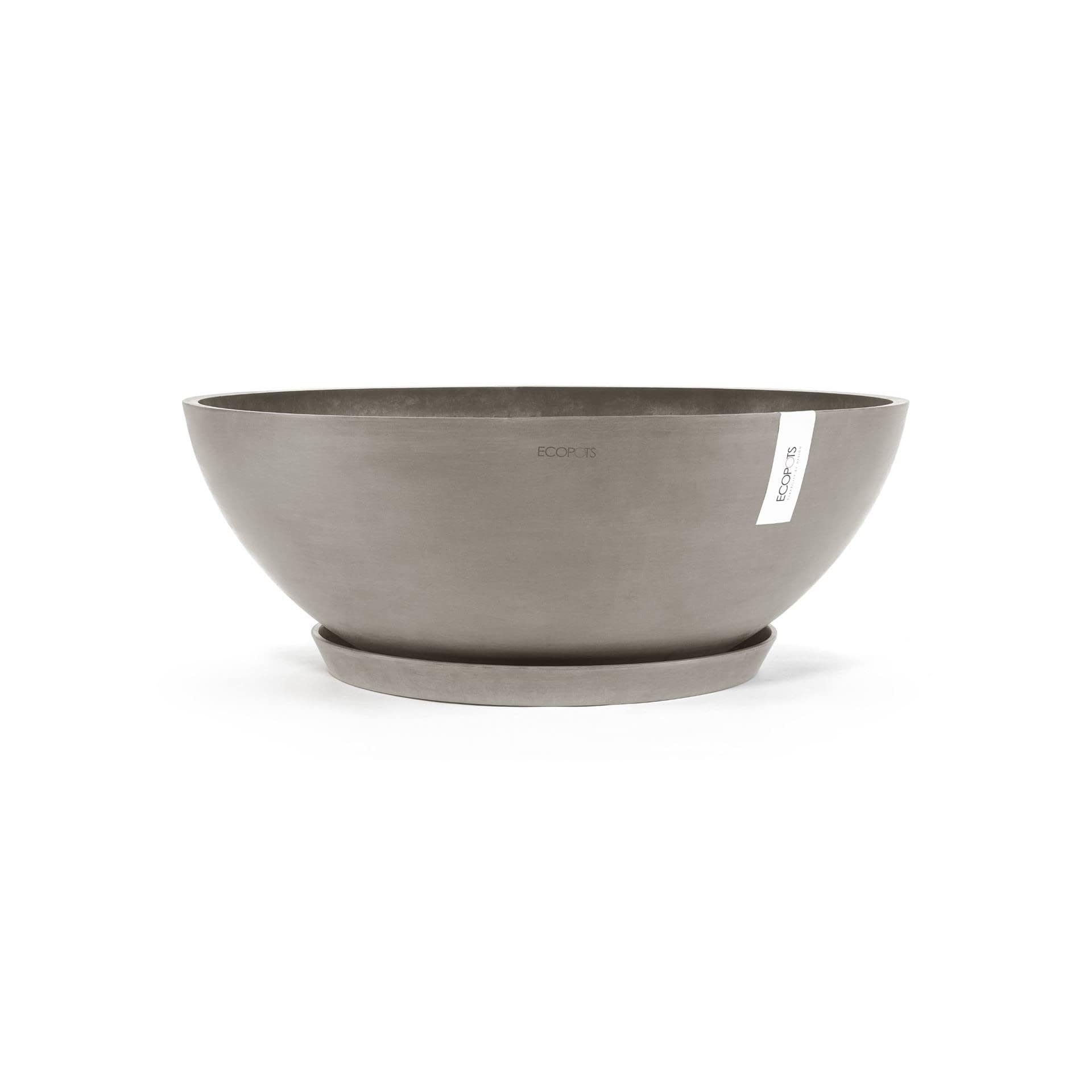 ecopots-round-50-soucoupe-taupe image 5