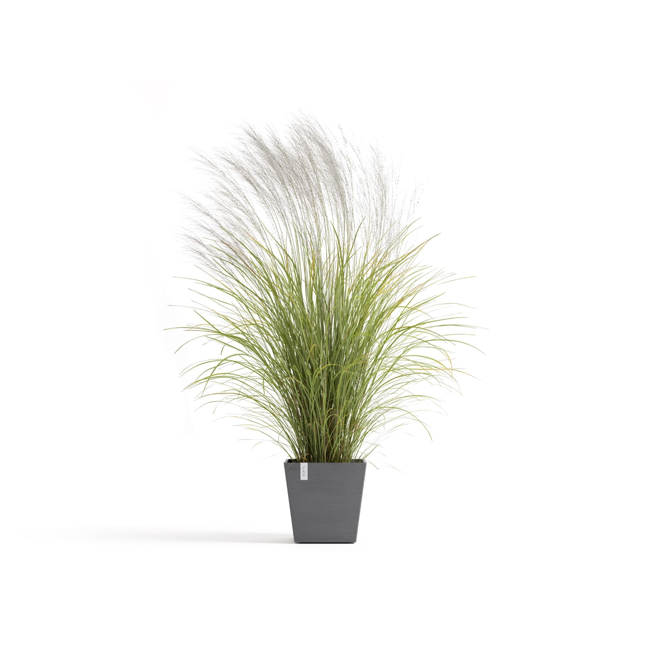 ecopots-pot-carr-rotterdam-35-gris-r-servoir-d-eau-35-2-x-35-2-x-h-34-cm-30-l image 2