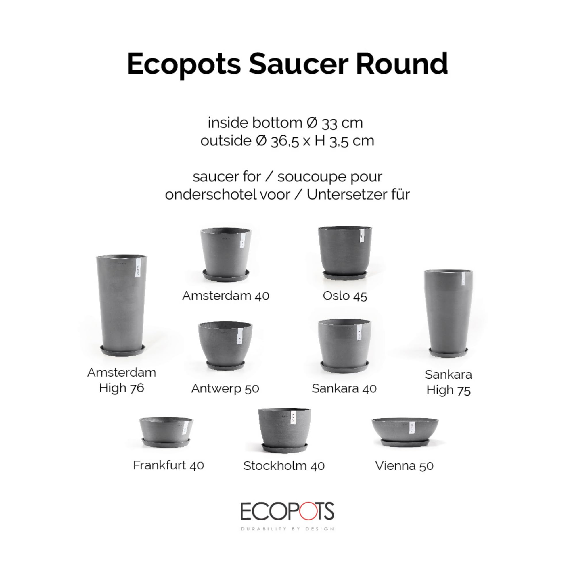 ecopots-soucoupe-round-40-gris-36-5-cm image 2