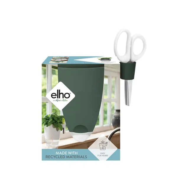elho-brussels-herbes-all-in-1-13-pot-herbes-auto-arrosant-16-0-x-h-21-5-cm-vert- image 1