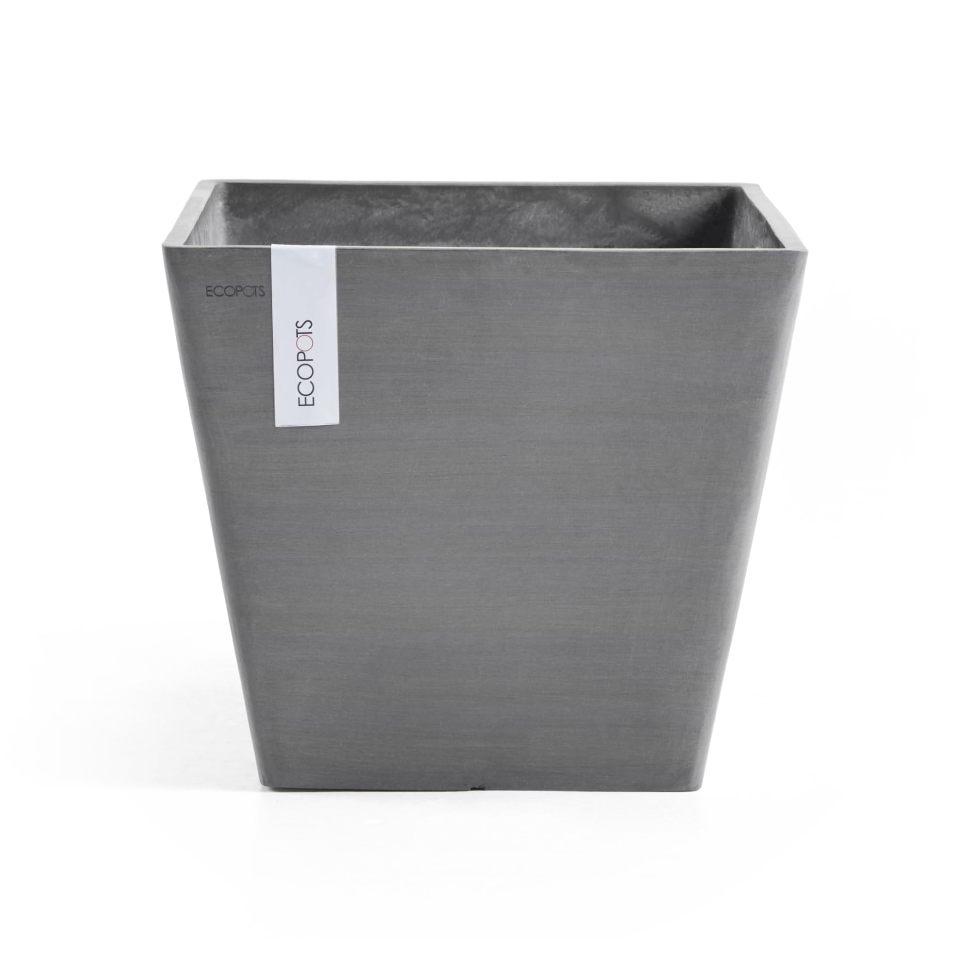 ecopots-rotterdam-pot-de-fleurs-carr-plastique-recycl-noir-40-x-40-x-35-cm image 8