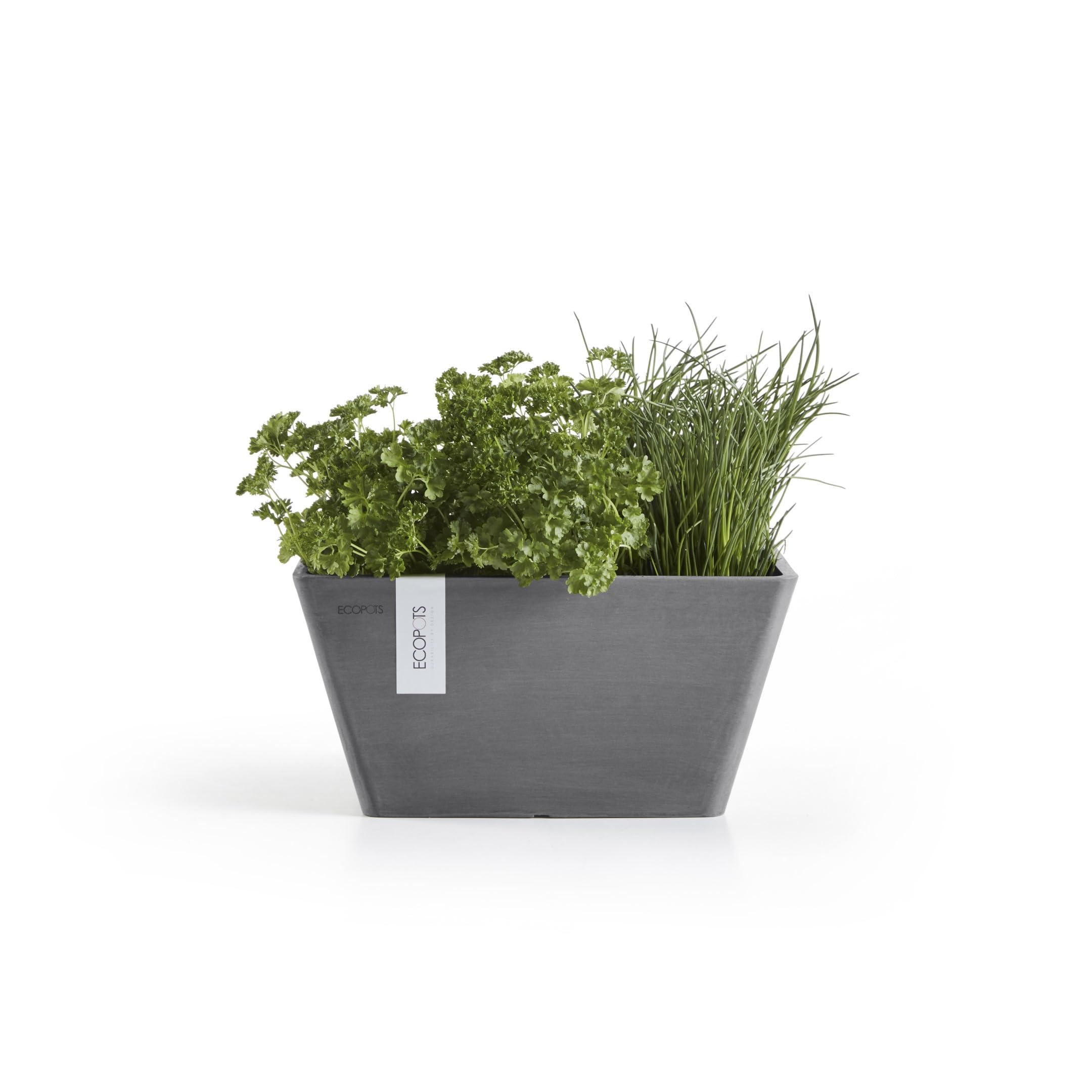 ecopots-berlin-pot-carr-gris-25-x-25-cm-pour-herbes image 4